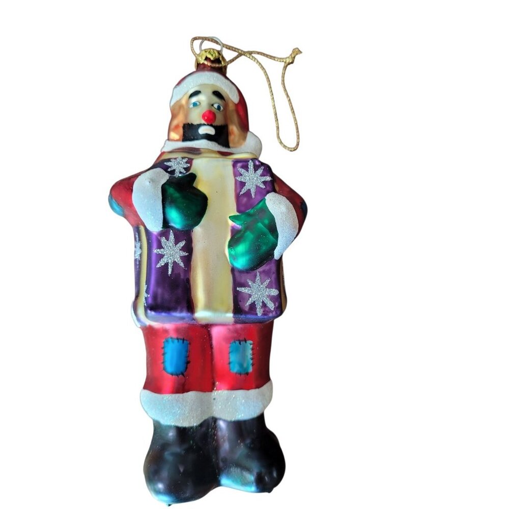 1997‎ EMMETT KELLY JR. Christmas Ornament Clown  #9696 Flambro Exclusive